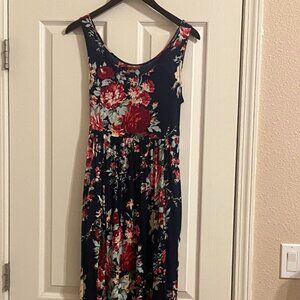 April Cornell Navy Floral Sundress (XS)